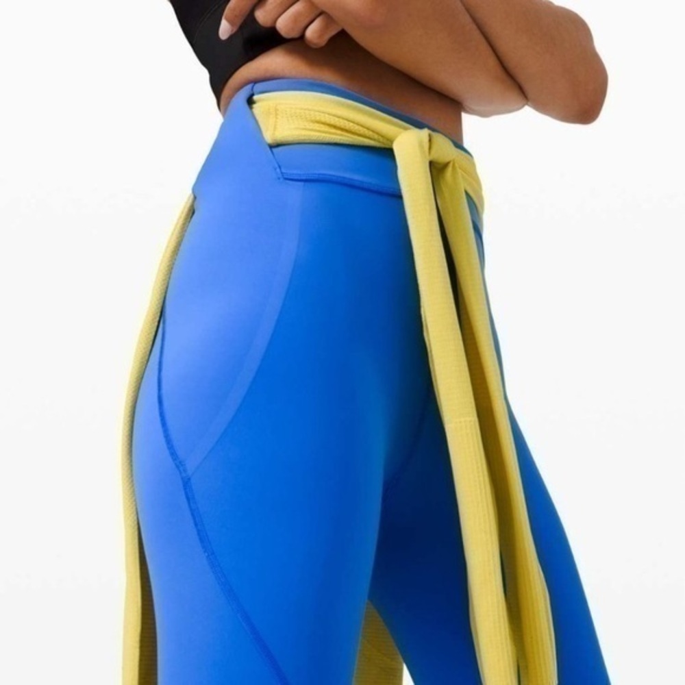 Lululemon Free To Speed High Rise Tights 25” Wild Bluebell 6